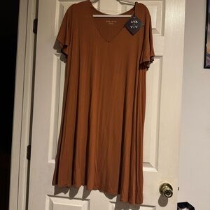 NEW Ava & Viv Brown Dress Size 2XL